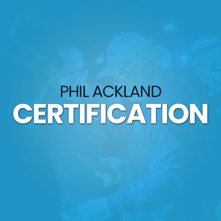 Phil Ackland Certification
